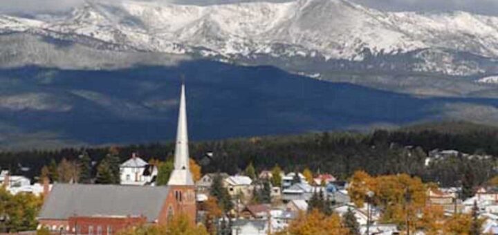 View of Mt. Elbert from the East side of Leadville Co