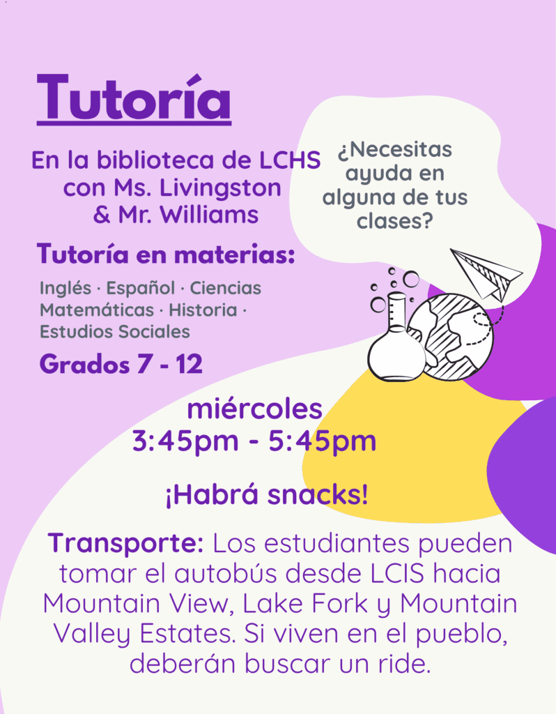 News From LCHS 5/4/26