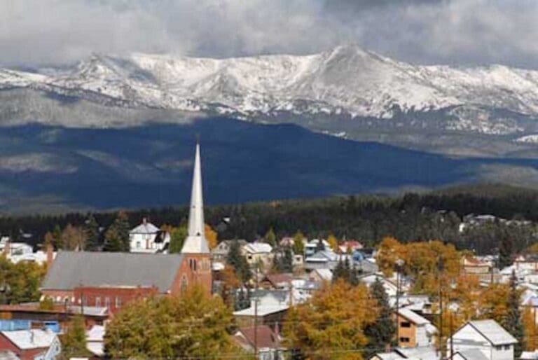 View of Mt. Elbert from the East side of Leadville Co