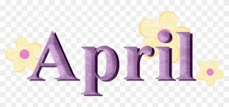 "Purple April" text with yellow flowers in the background.