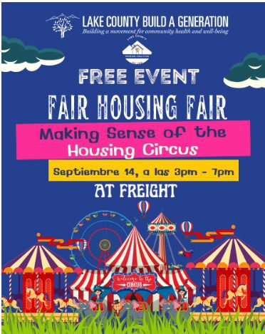 housing event flier at Freight on 9-14-25 at 3pm