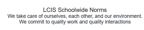 LCIS Friday Afternoon Shout Out 1-16-26