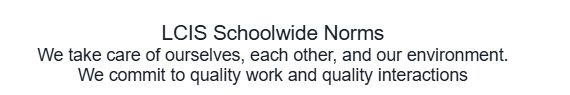 LCIS Friday Afternoon Shout Out 1-9-26
