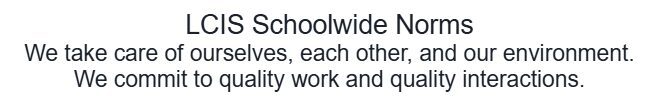 LCIS Friday Afternoon Shout Out 4-17-26
