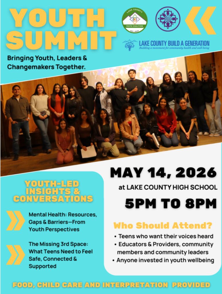 Youth Summit May 14 2026 5-8 pm at Lake County High School English Flyer
