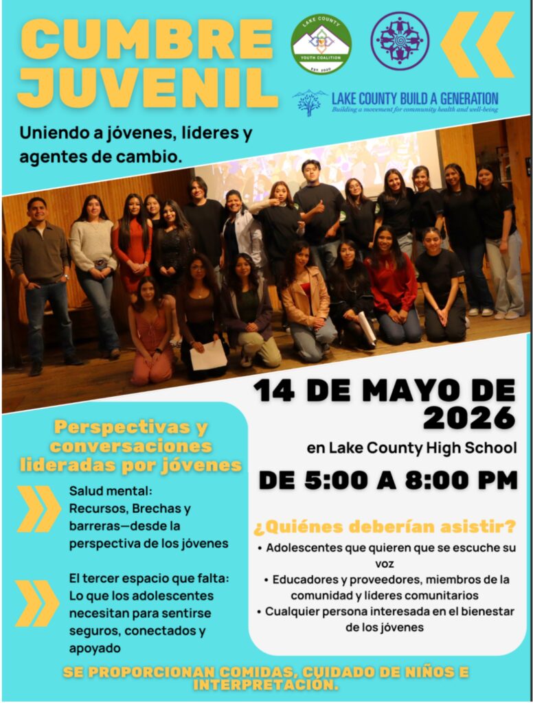 Youth Summit May 14 2026 5-8 pm at Lake County High School Spanish Flyer