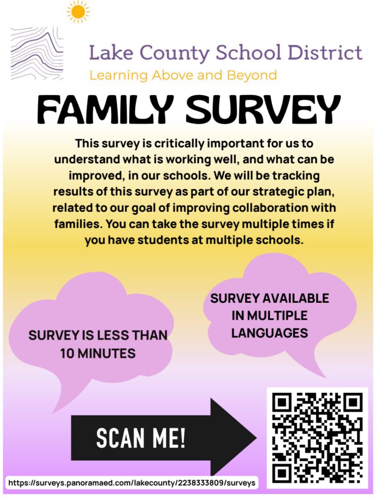 Family Survey English flyer
