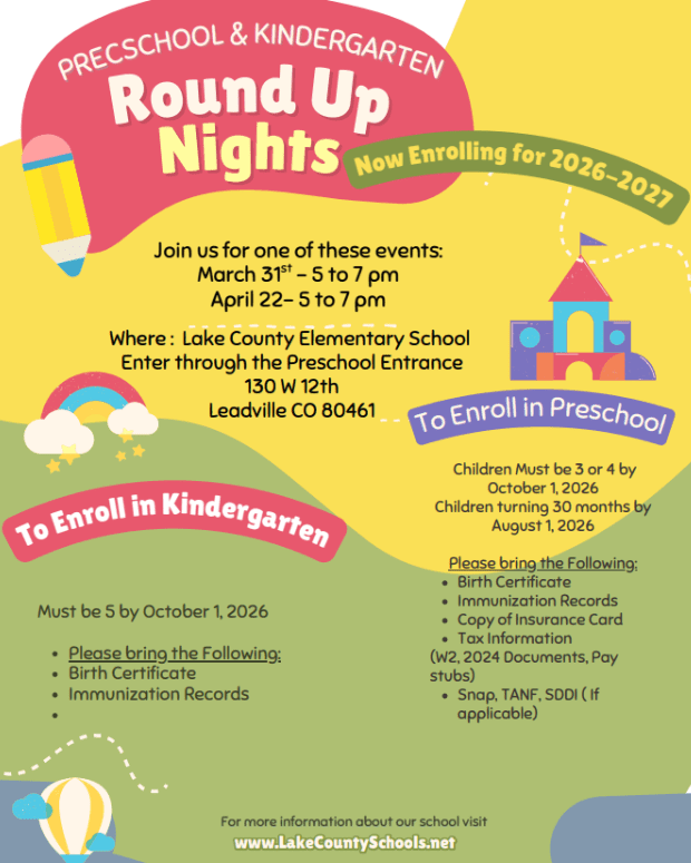 Preschool & Kinder Round Up Night