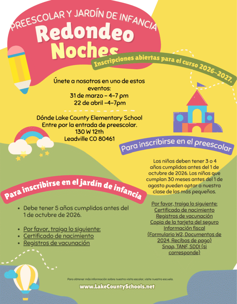 Preschool and Kindergarten Round Up Nights